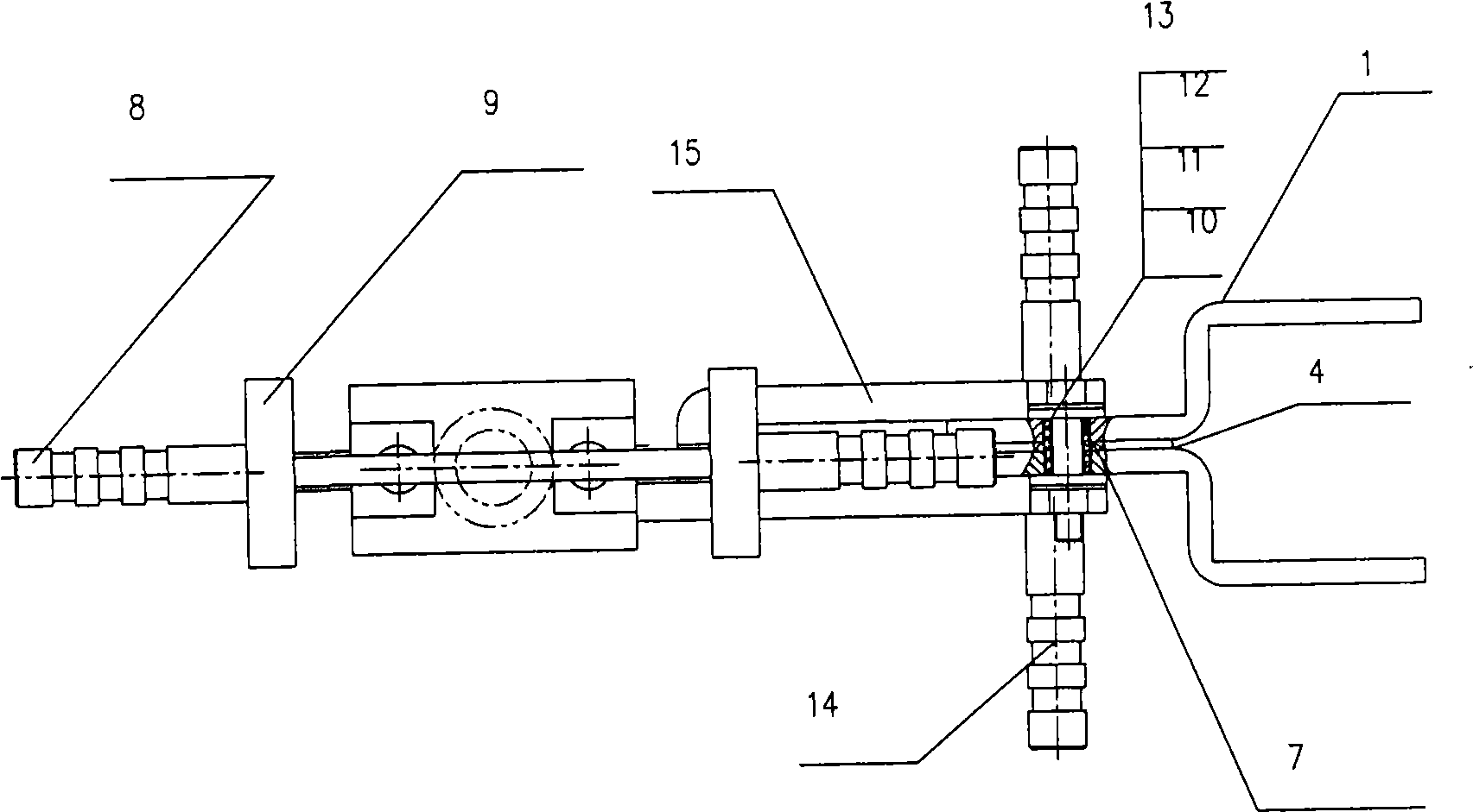 Method for quenching end socket ribbet position of assembled camshaft