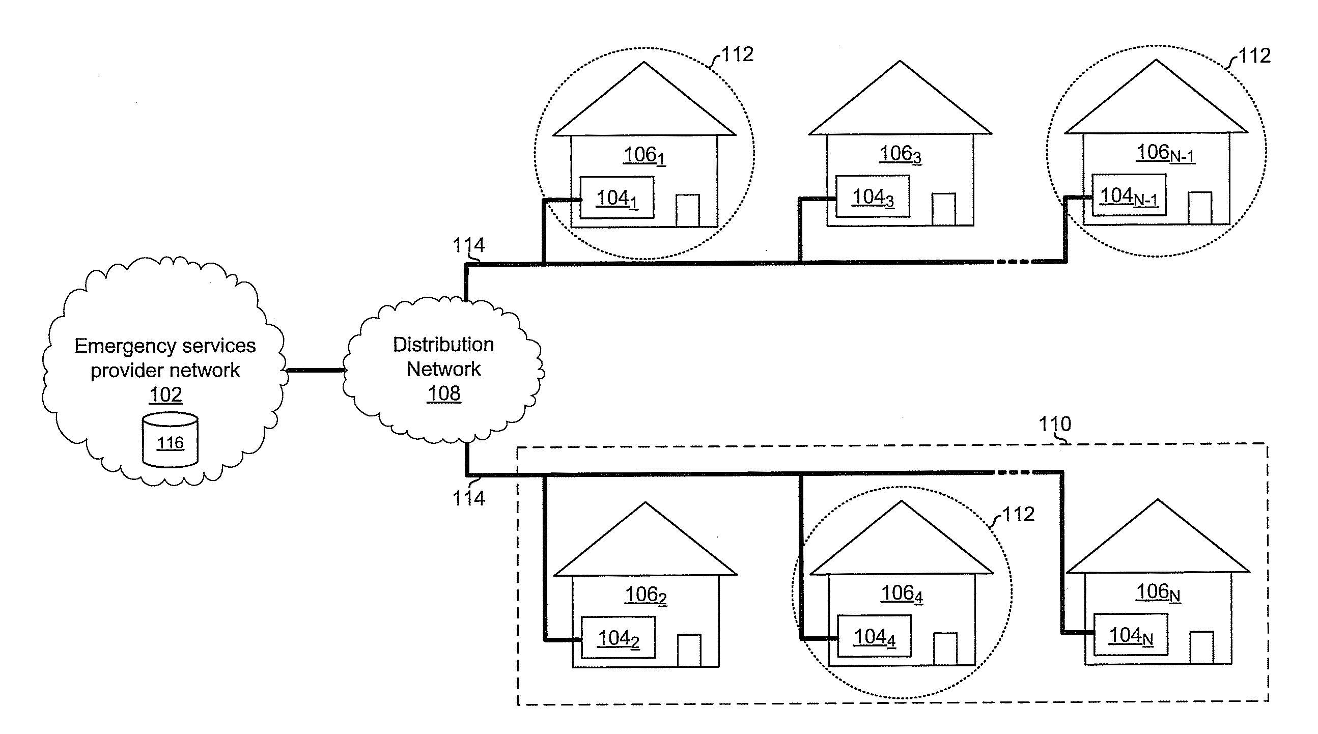 Method and system for providing emergency related services via a broadband gateway