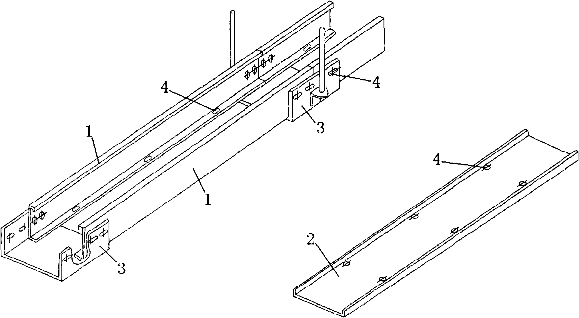 Split-type bridge frame