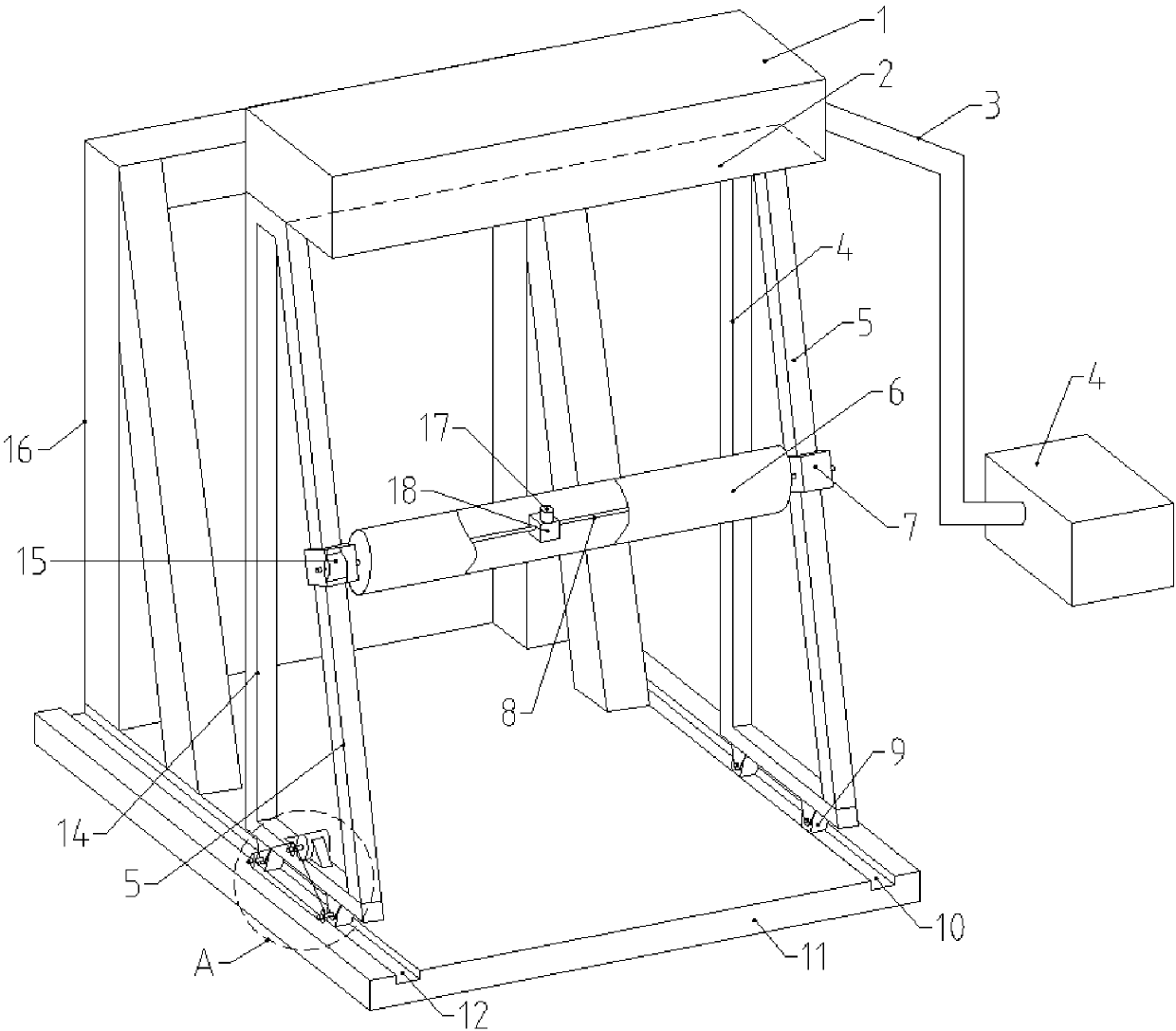 Glass sheet stacking rack