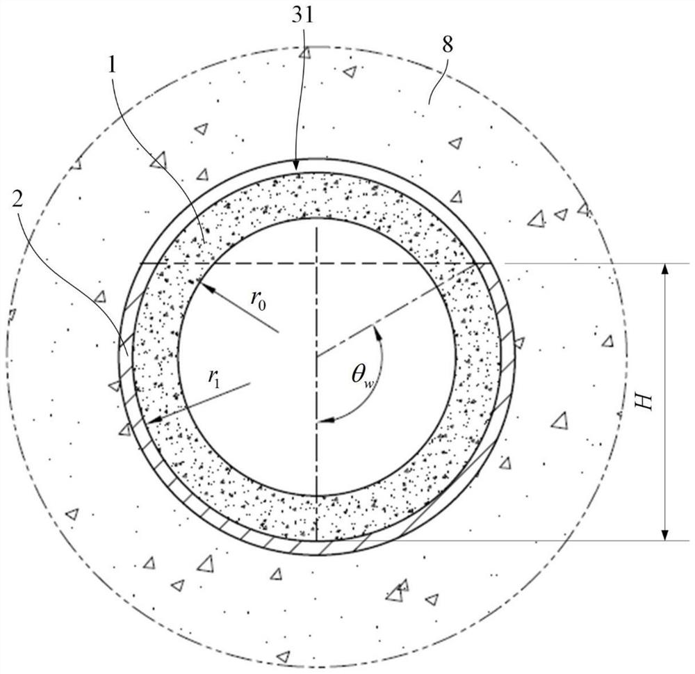 Rock pipe-jacking construction method for reducing resistance through underground water buoyancy