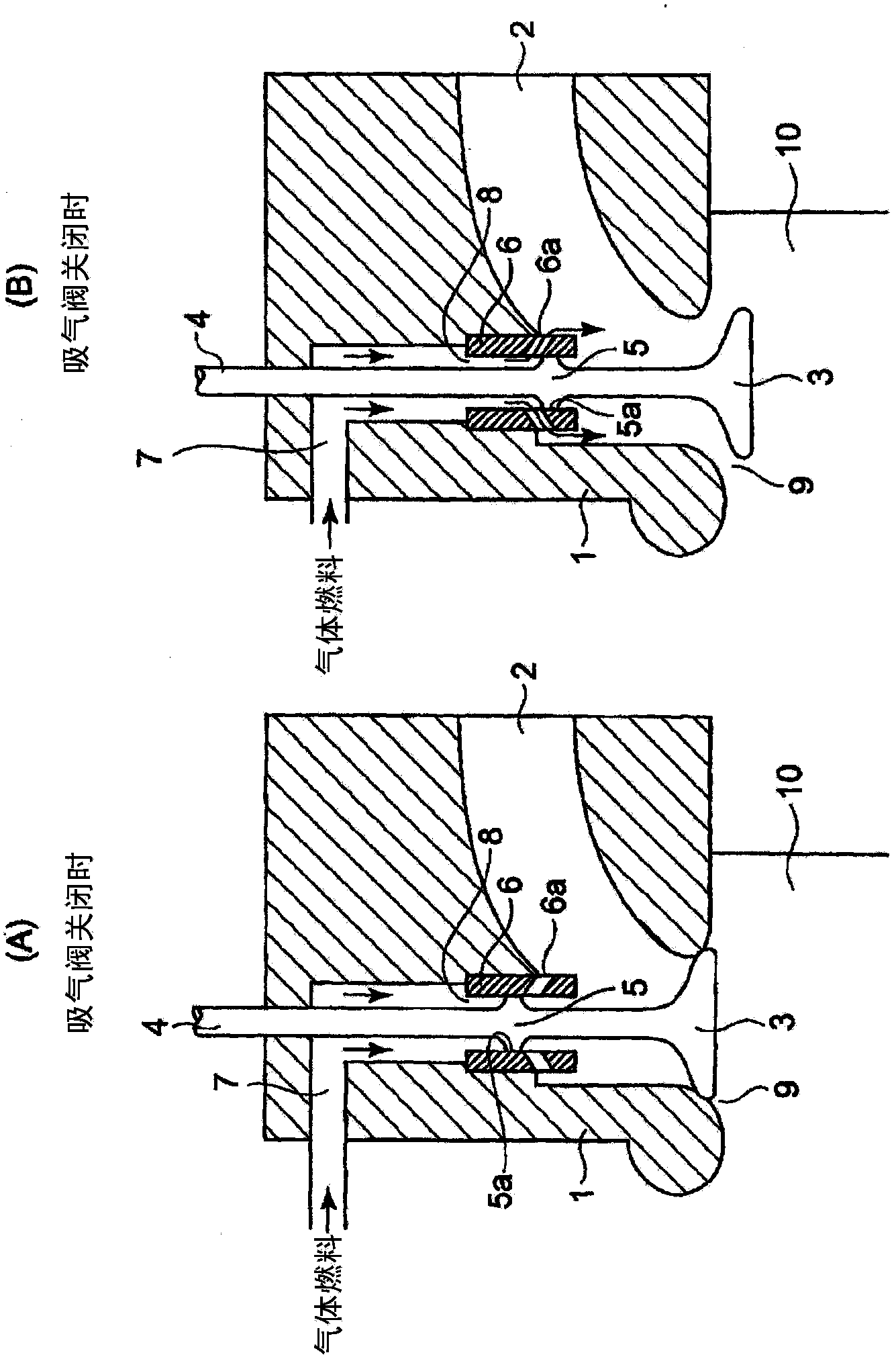 Fuel gas supply device for gas engine