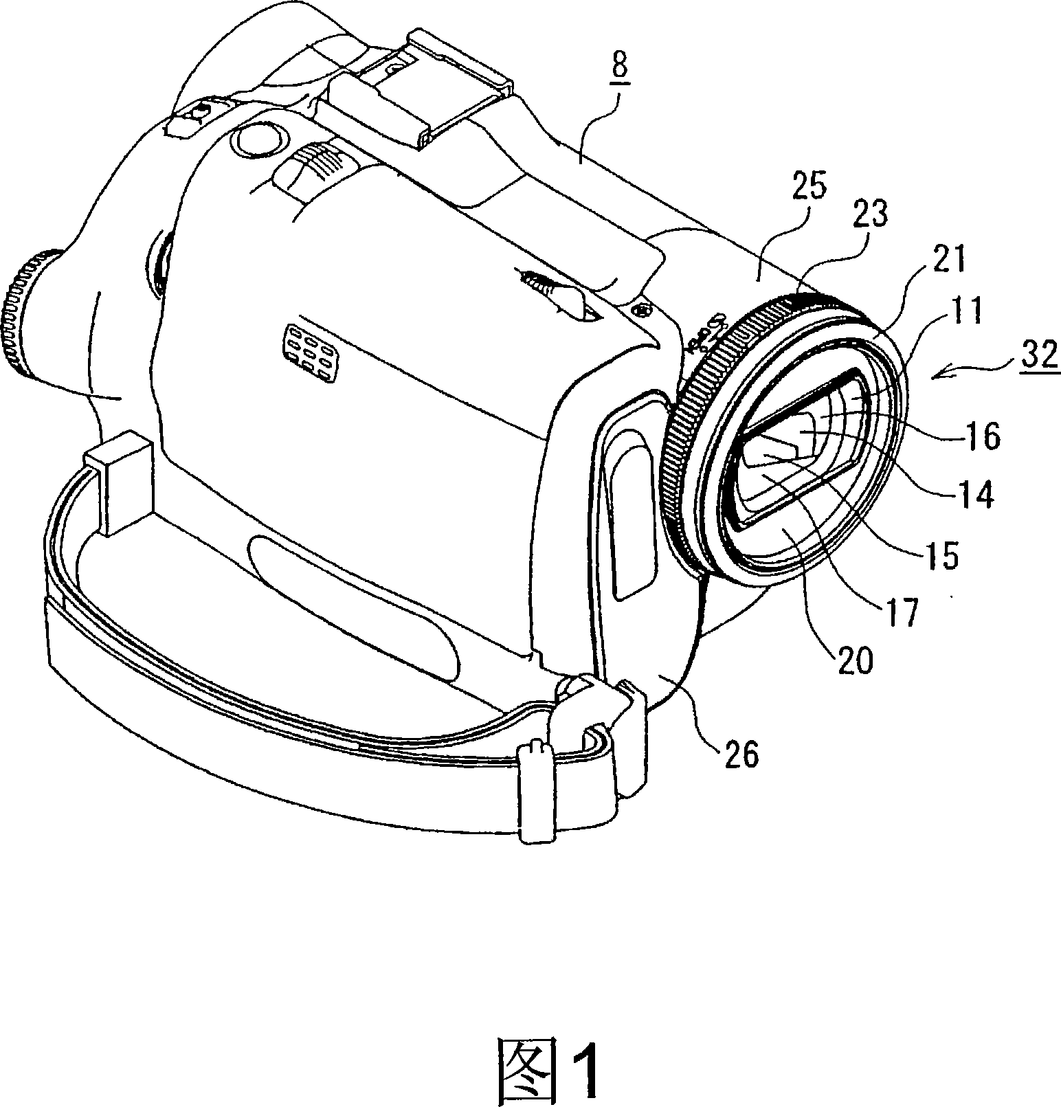 Lens hood device, and image pickup device using the same