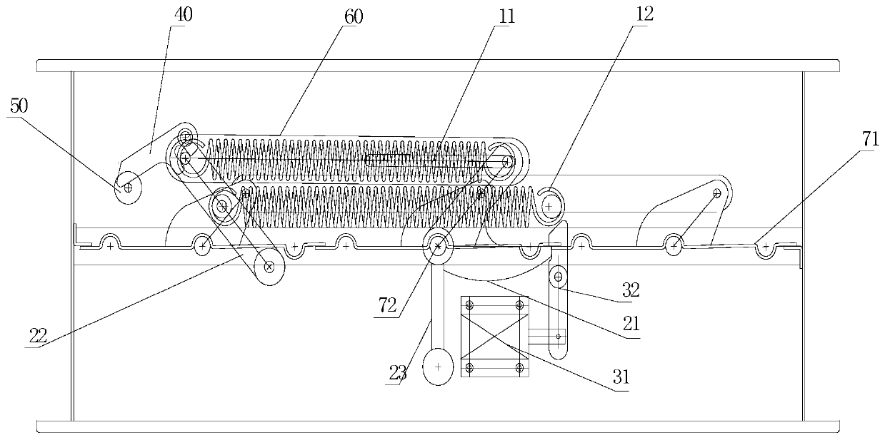 Performing mechanism for smoke exhausting and fireproofing valve and smoke exhausting and fireproofing valve