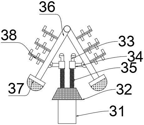 Drying device for lithium ion battery negative electrode material production