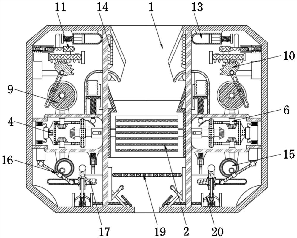 Internal explosion-proof device for high-safety jaw crusher