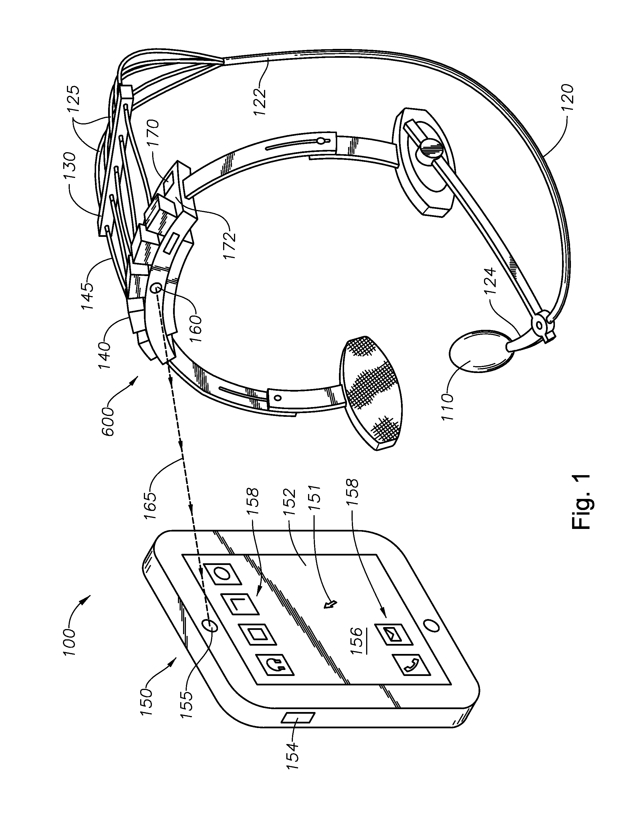 Wireless head set for lingual manipulation of an object, and method for moving a cursor on a display