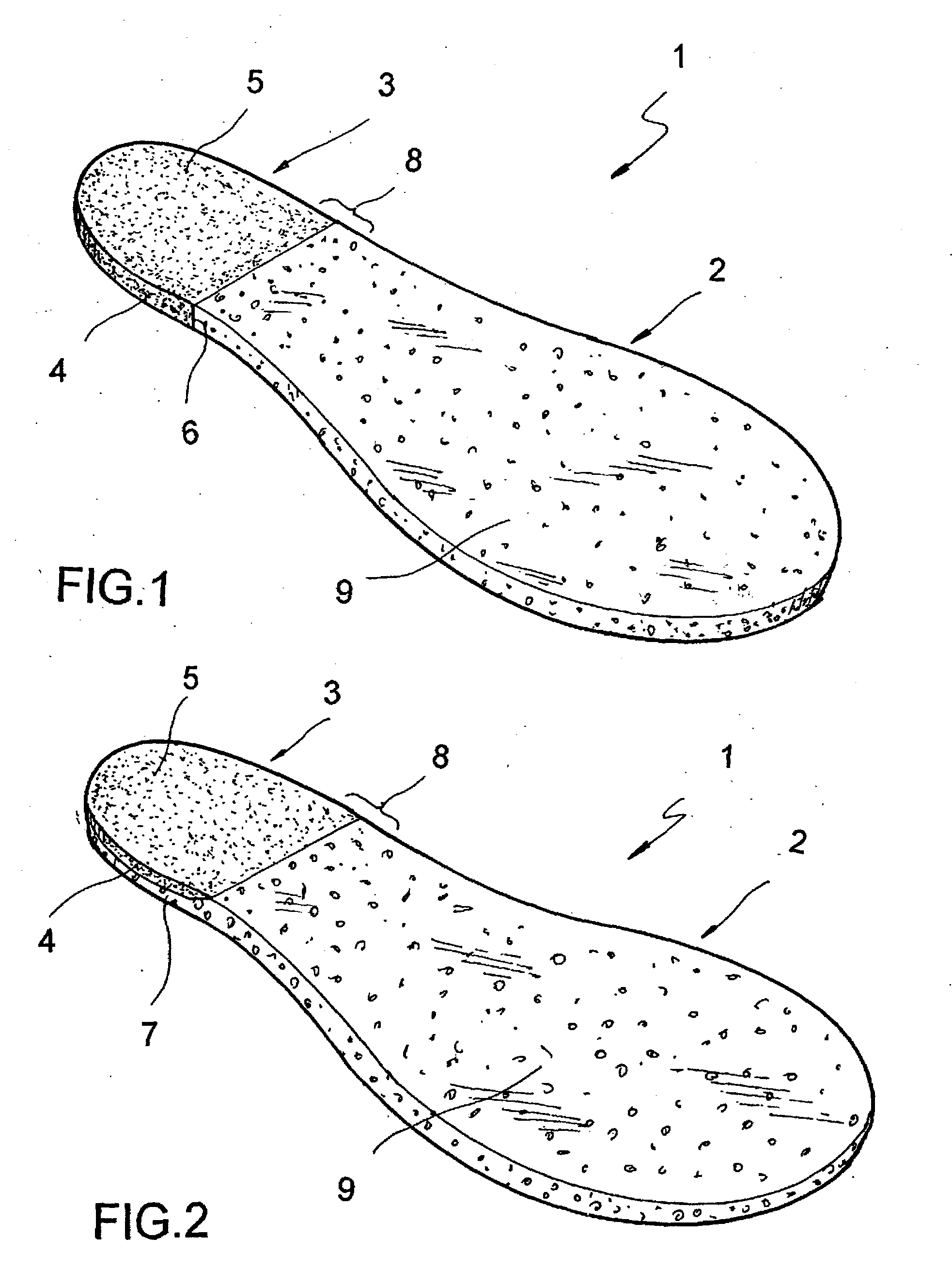 Composite footwear insole, and method of manufacturing same