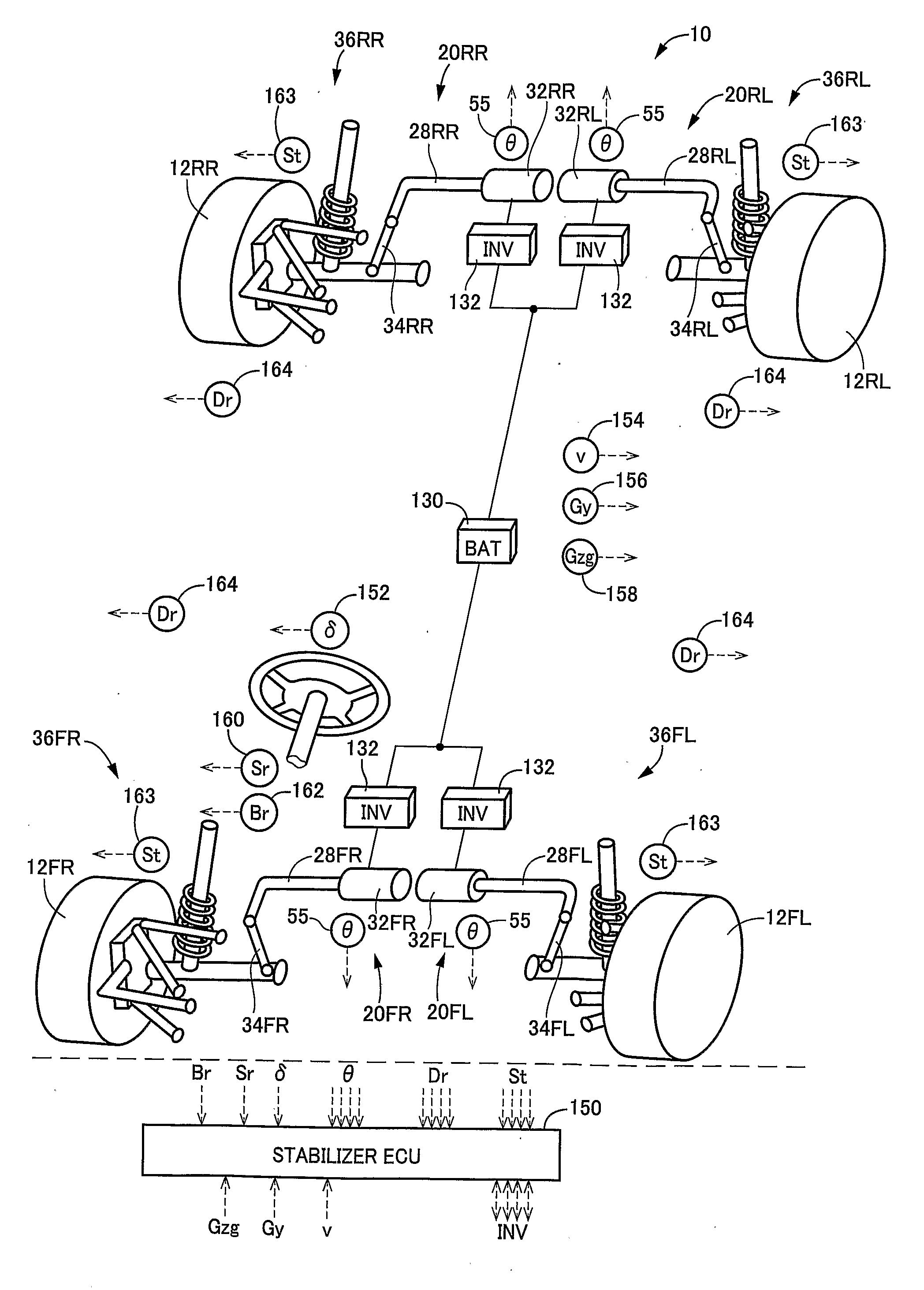 Vehicle stabilizer system