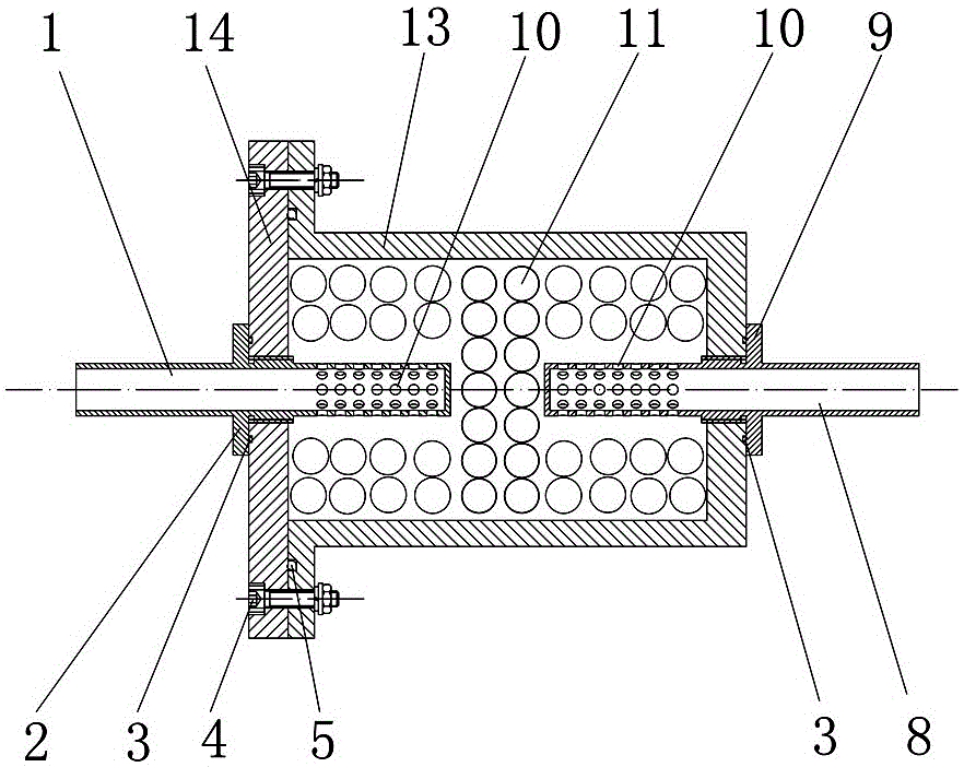 A tail gas vacuum acid removal filter for a decompression diffusion furnace