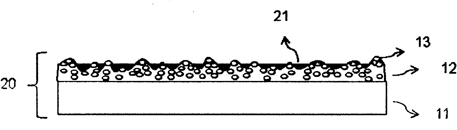 High-transmittance flexible touch material and making method thereof