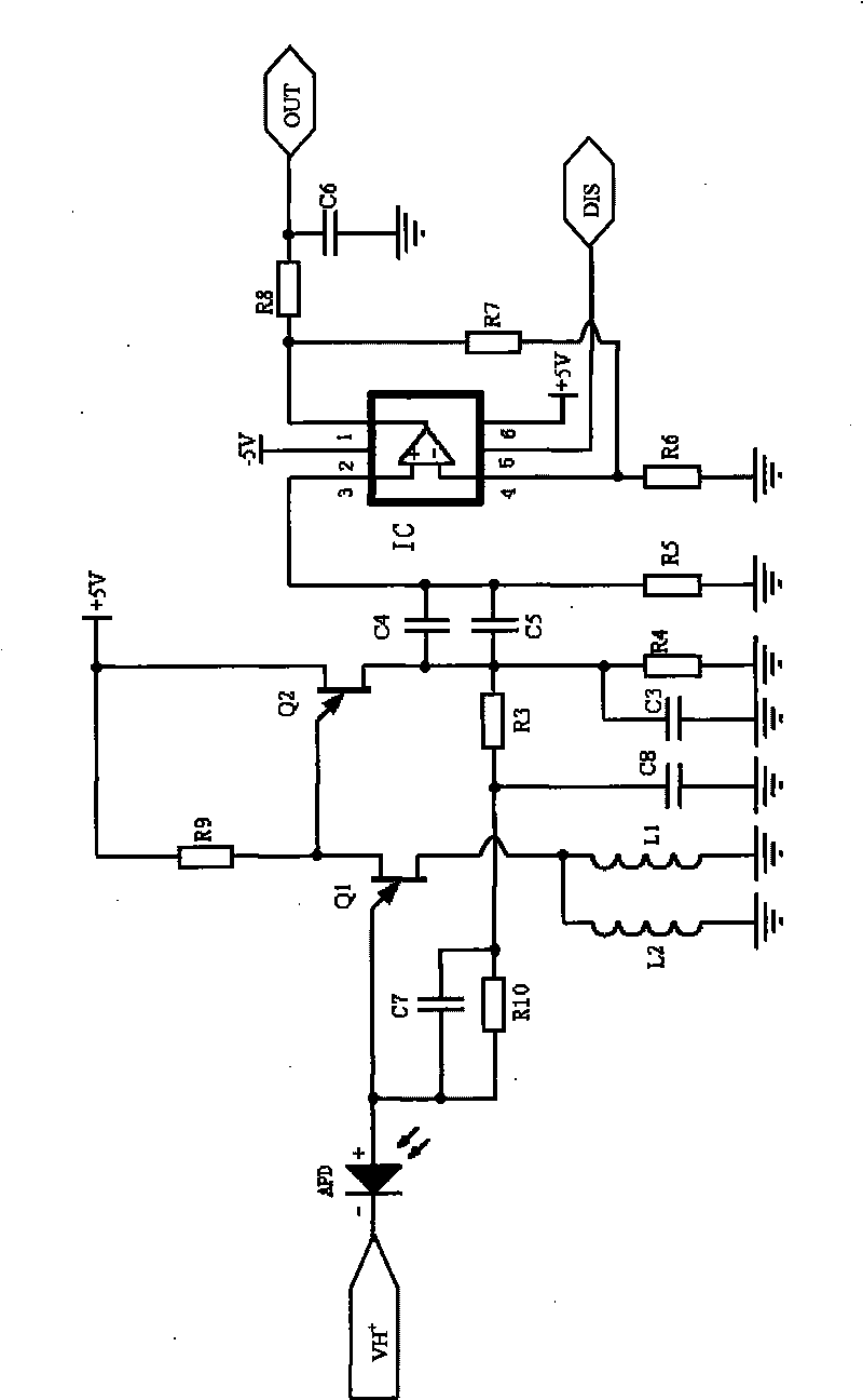Temperature-measuring system of distributed fibers