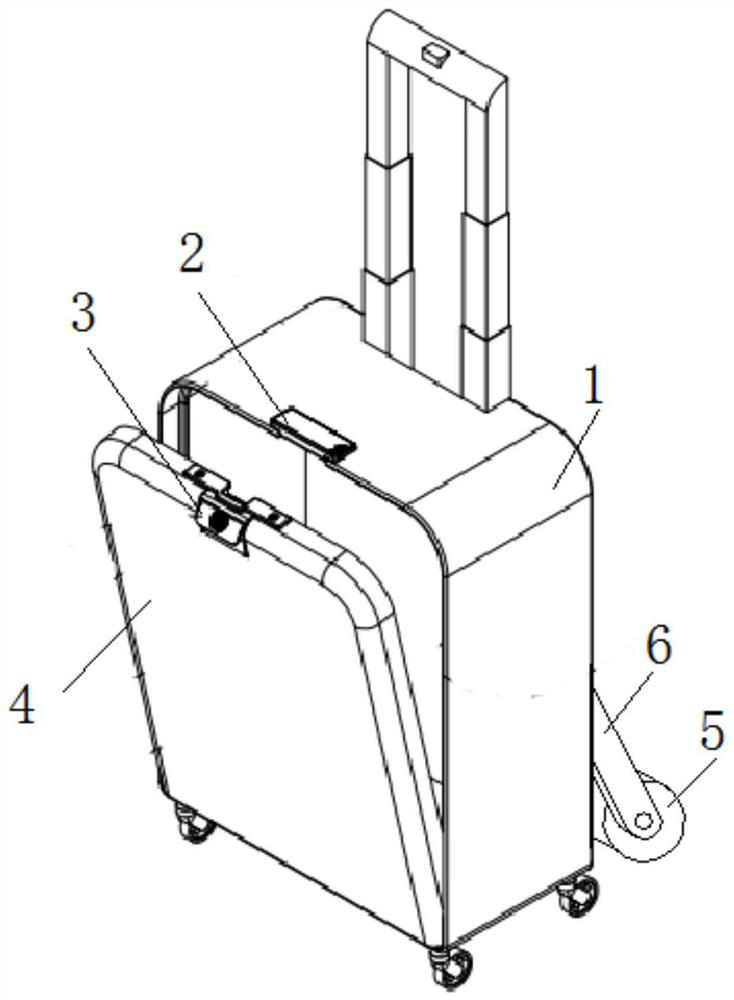 Luggage case with front cover buckling and locking function