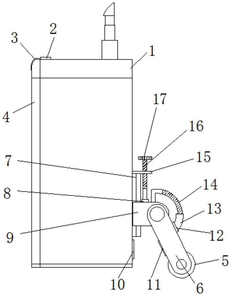 Luggage case with front cover buckling and locking function