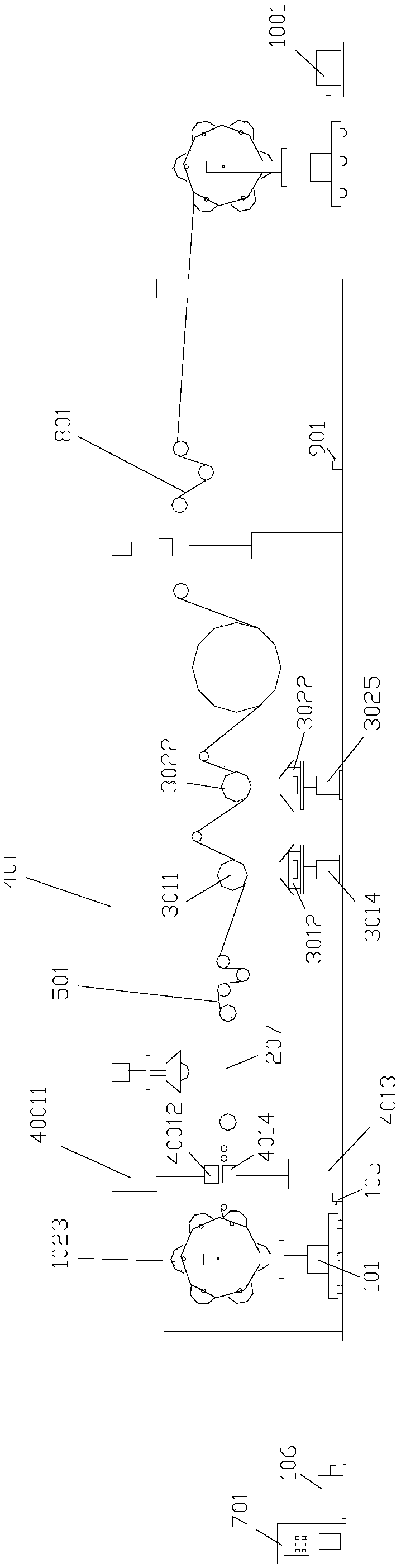 A vacuum coating machine for metallized film processing