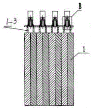Heat dissipation structure of flexible package lithium ion battery pack