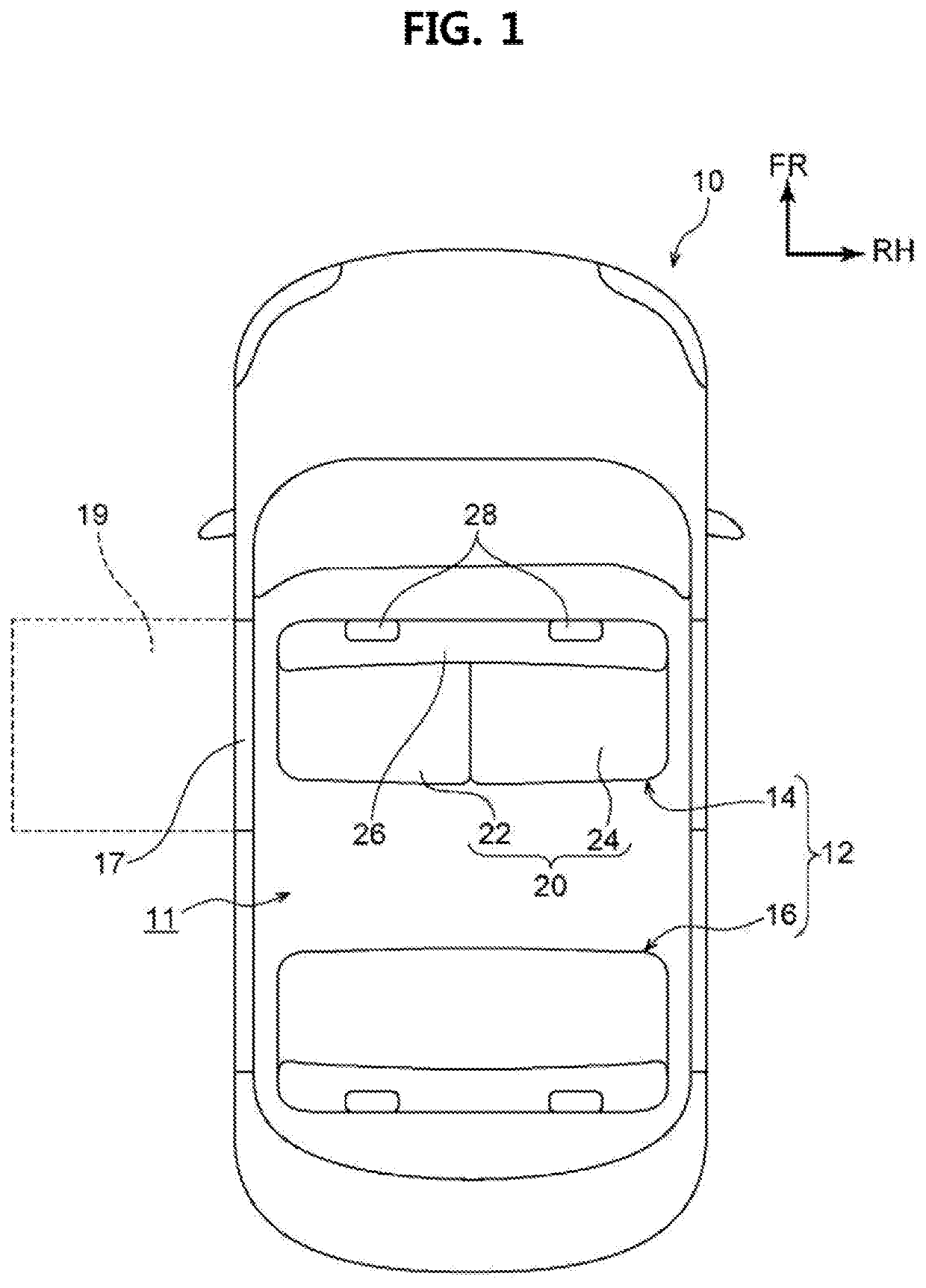 Vehicle seat and vehicle seat arrangement structure