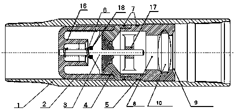 Double guide rod coercing reset type float collar