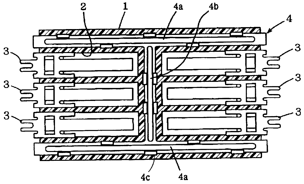 Connector for a printed circuit board and a production method therefor
