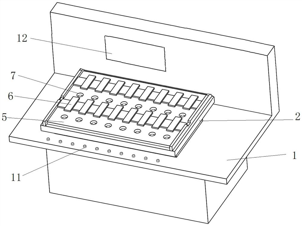 Air quality sensor electrical property batch test device