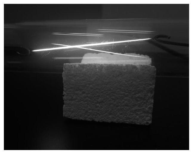 Preparation method of carbon nanotube fiber loaded nano iron oxide composite material
