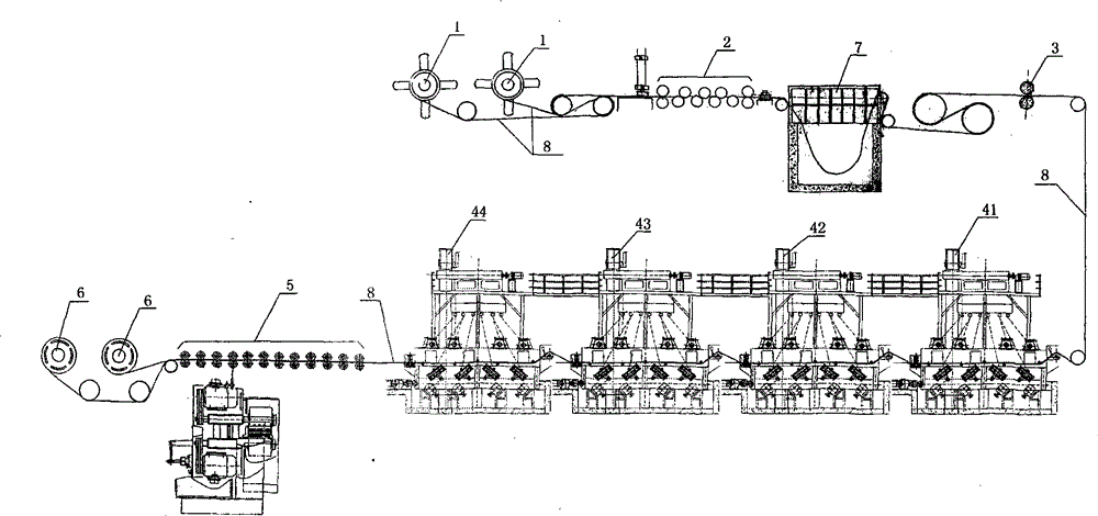 Pickling-replaced strip steel surface dephosphorization production line