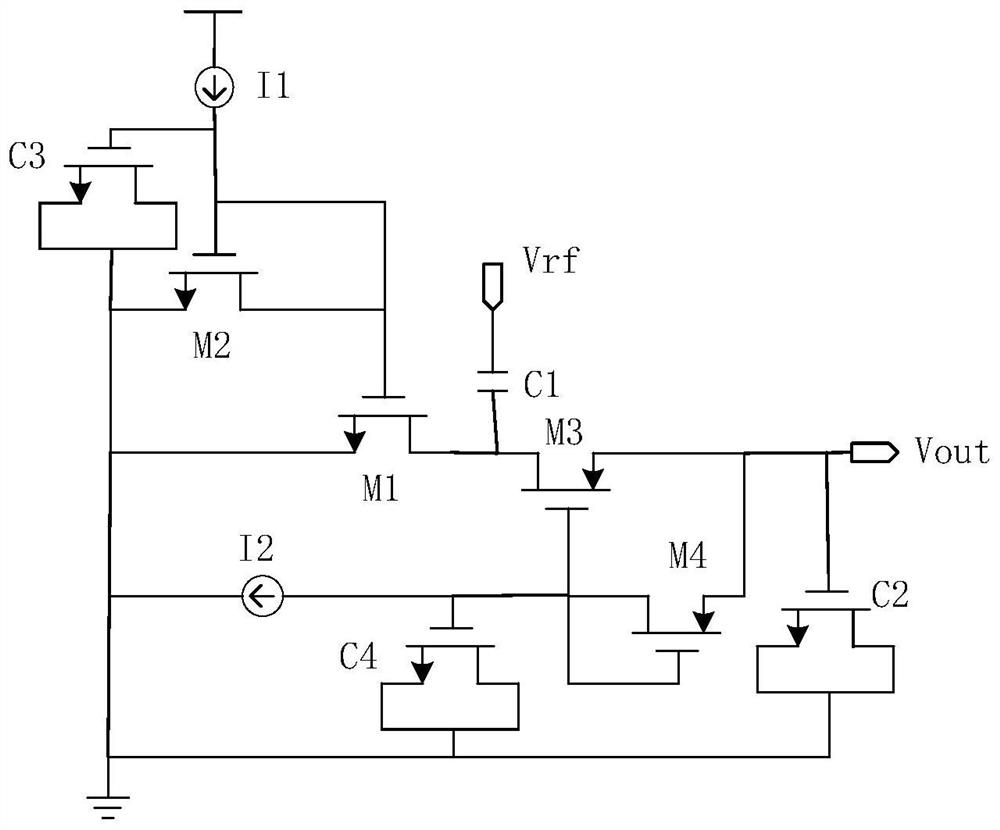 A radio frequency front-end circuit and radio frequency tag circuit