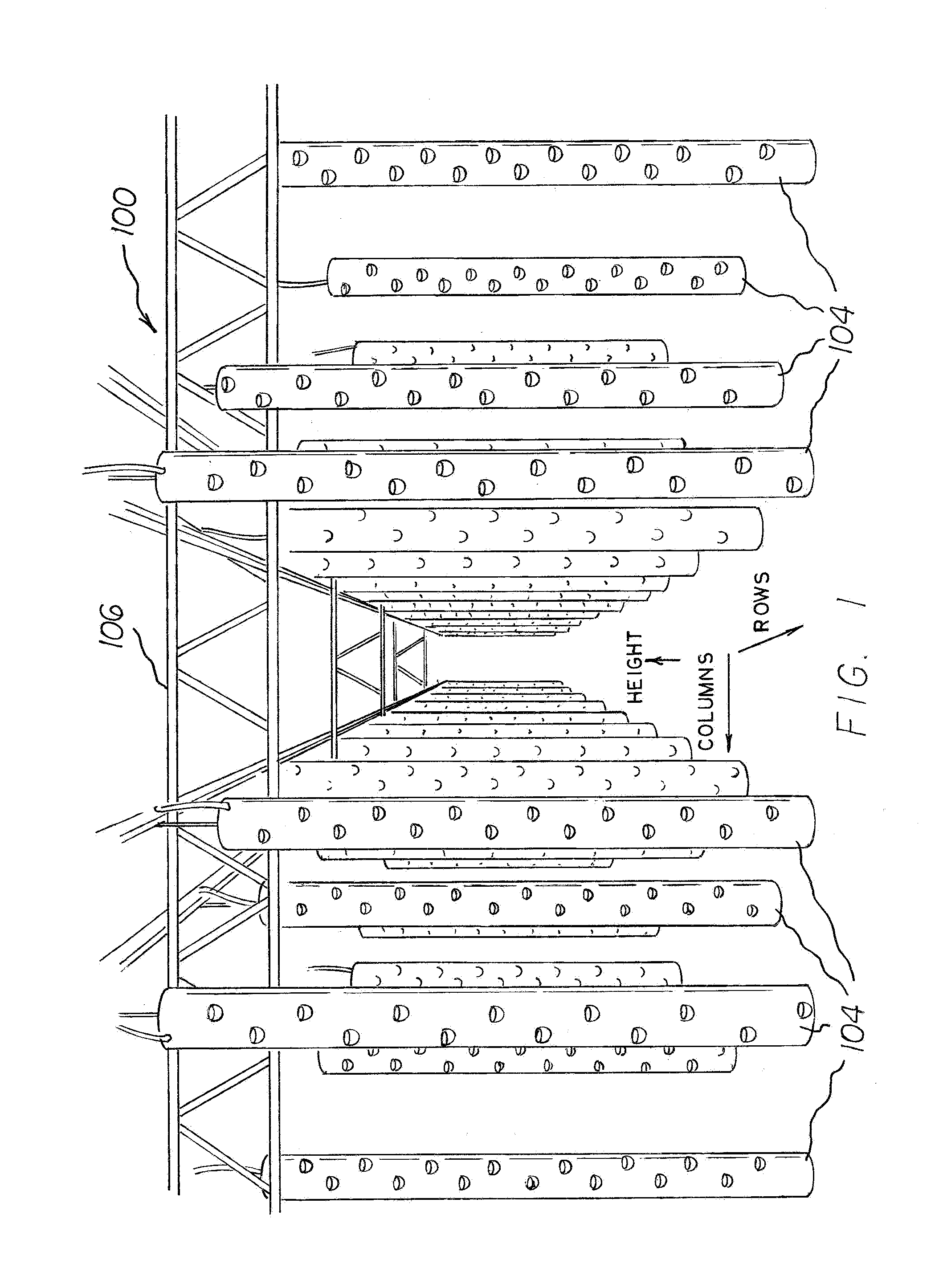 Aeroponic growing system and method