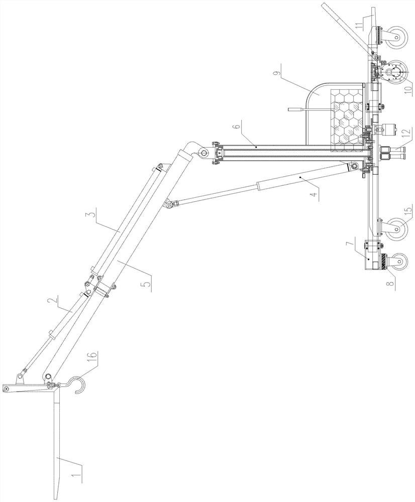 Forking and lifting dual-purpose loading and unloading machine