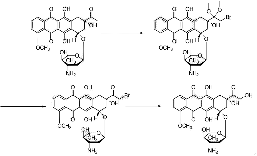 Epirubicin hydrochloride intermediate compound IV