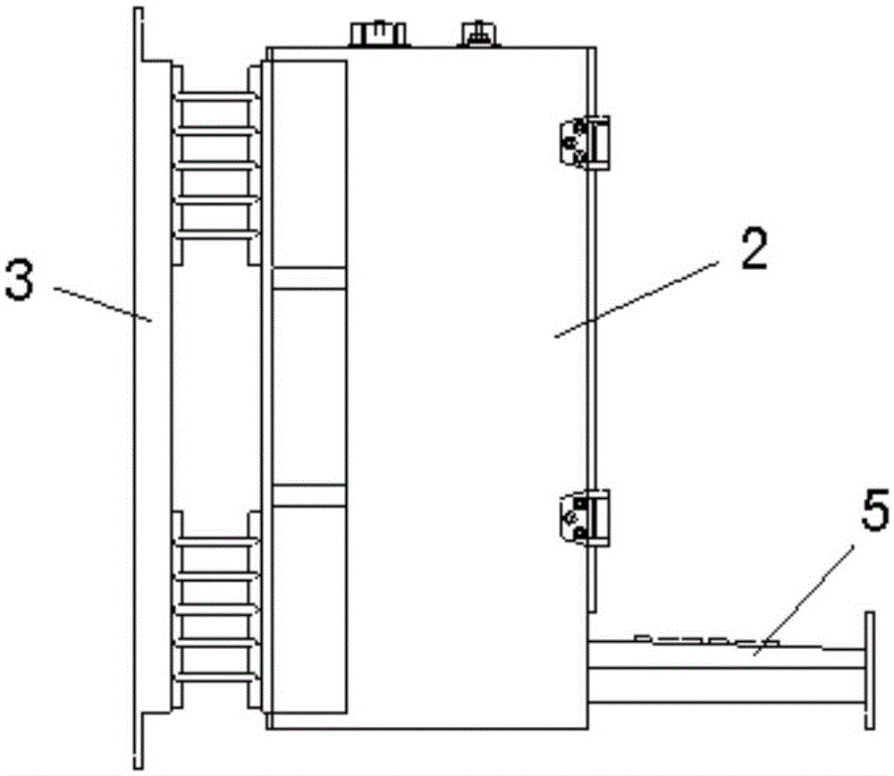 Wall-mounted integrated computer for ships and assembling reinforcement method