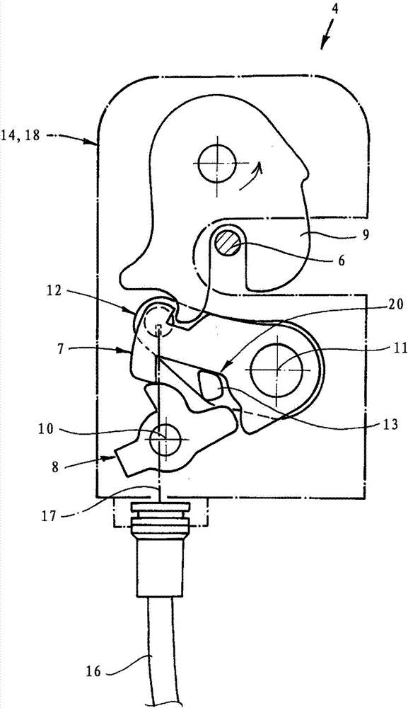 Motor vehicle door lock, particularly a backrest lock on a motor vehicle seat