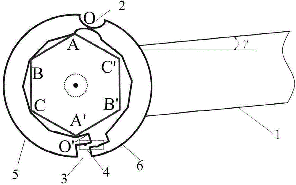 Returnable fully-compliant spanner used for narrow operation space and method