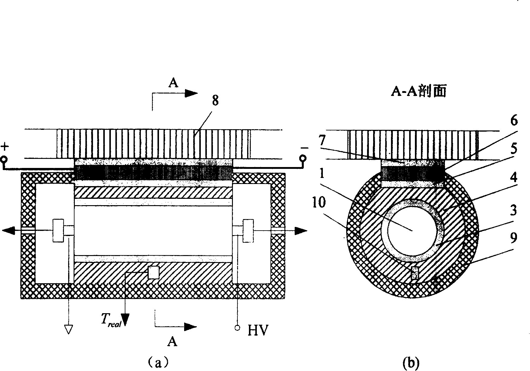 Method and device for stabilizing double-longitudinal mold laser frequency based on thermoelectric cryostat