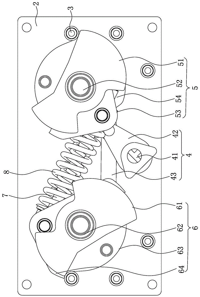 Three-position operating mechanism with buffering function