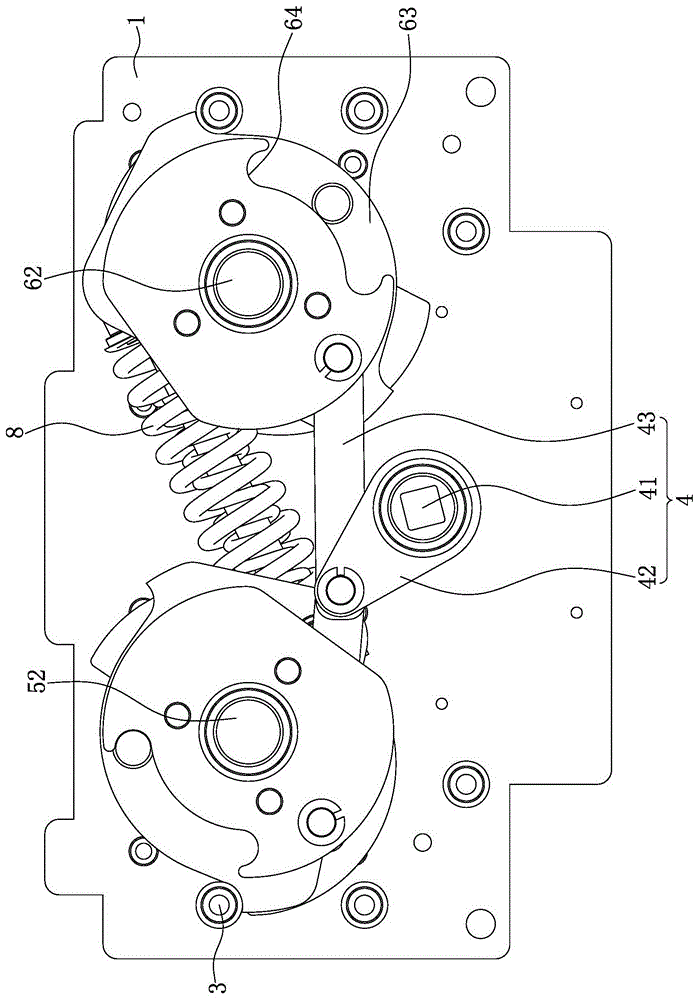 Three-position operating mechanism with buffering function