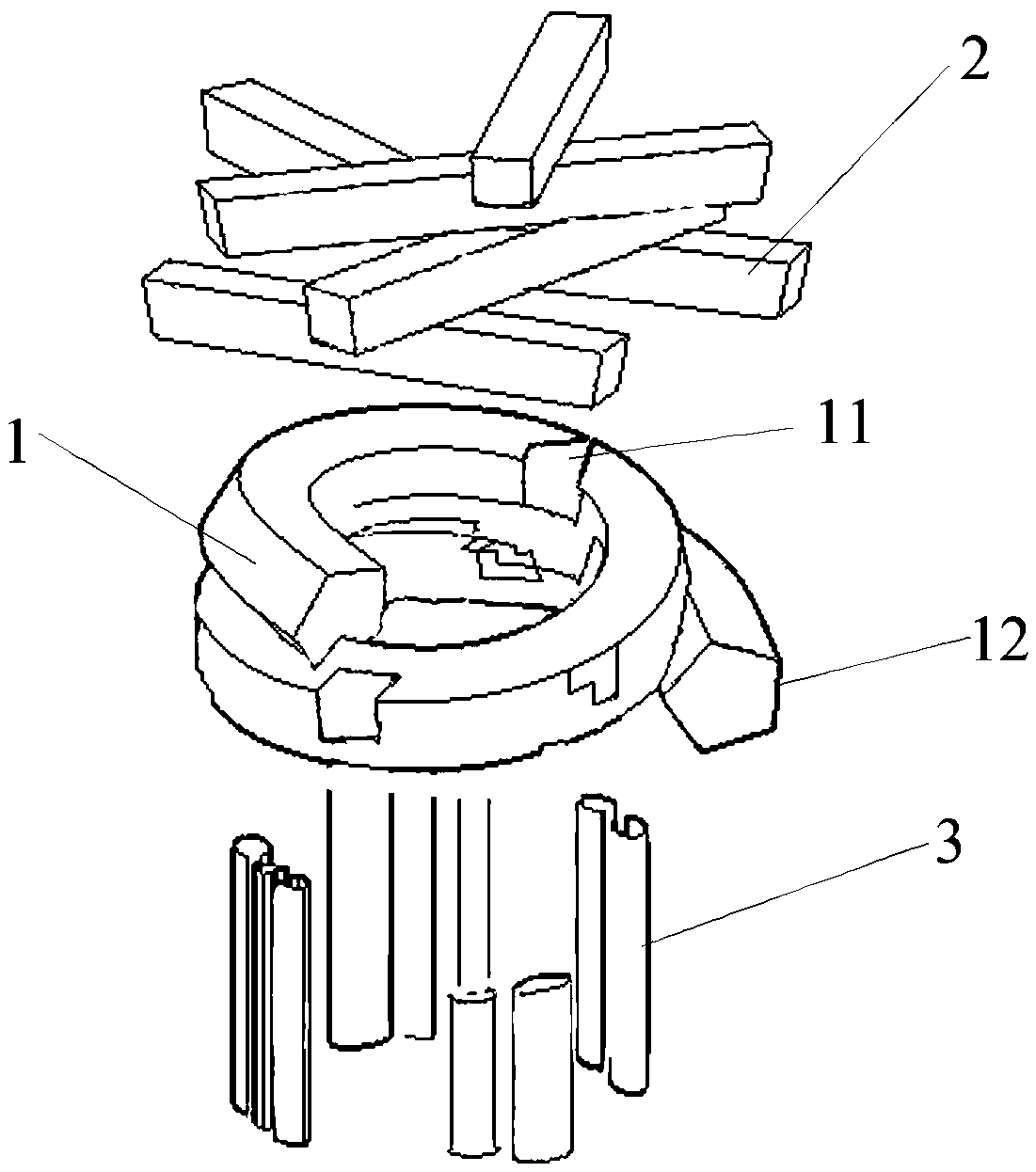 Spirally ascending multi-space structure system