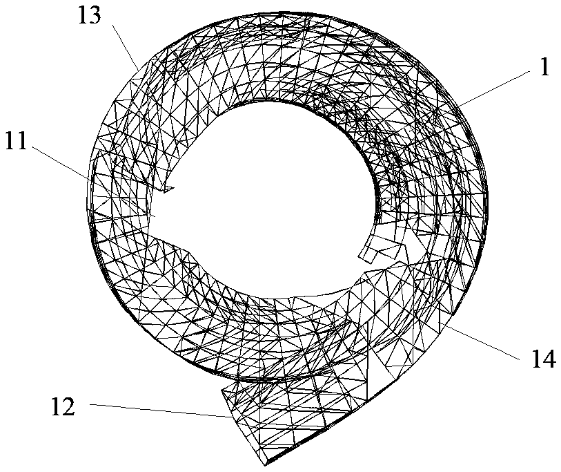 Spirally ascending multi-space structure system