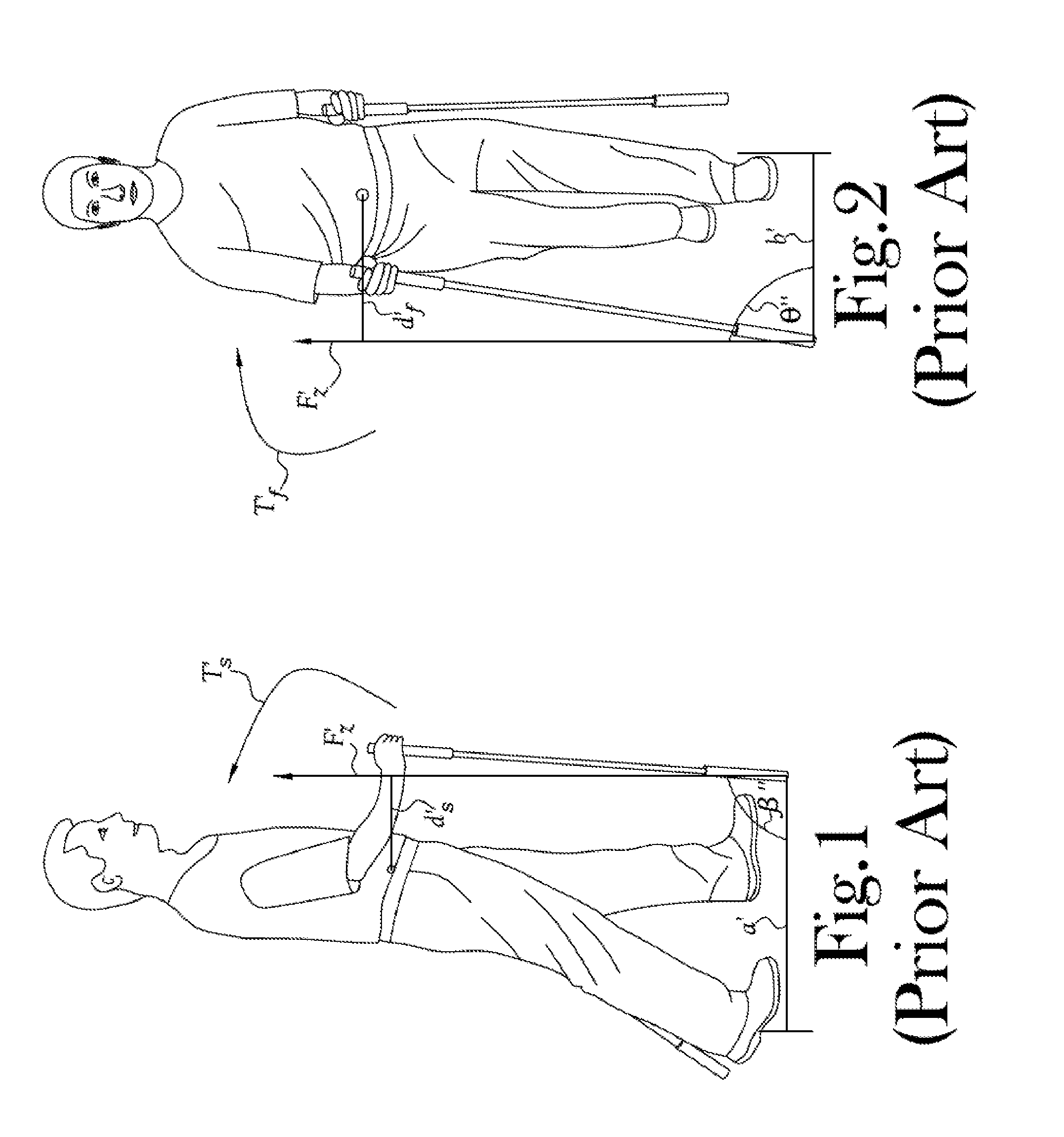 Exercise Device for Use as a Walking Stick Having an Ergonomically Angled Handle