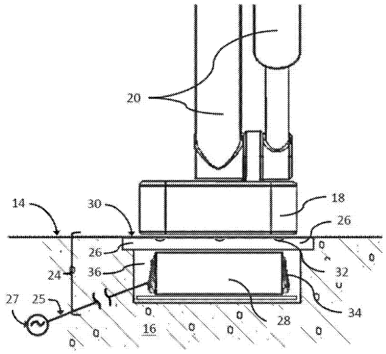 Road bearing for electric vehicle connection