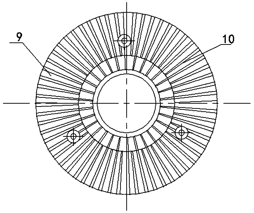 Recycling process and separation device of cathode material of waste lithium iron phosphate battery