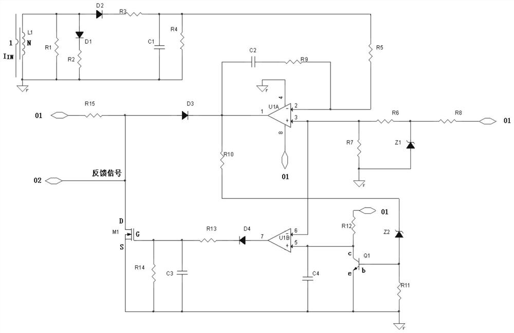 Multi-mode combined short-circuit protection circuit, and working method and application thereof