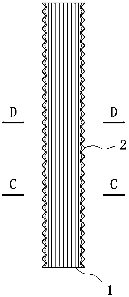 Method of using locally corrugated thin-wall steel pipes for preparing assembled concrete shear wall