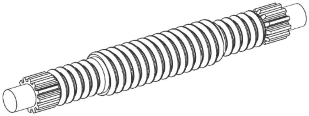 Planetary roller screw rod adopting gear transmission mode