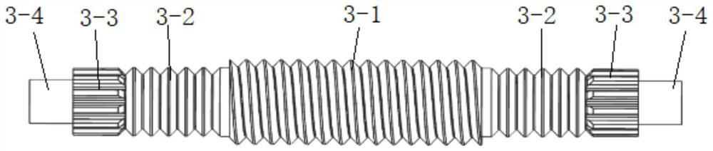 Planetary roller screw rod adopting gear transmission mode