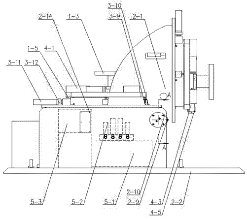 Multi-axis rotating production equipment used for part assembling of reduction gear