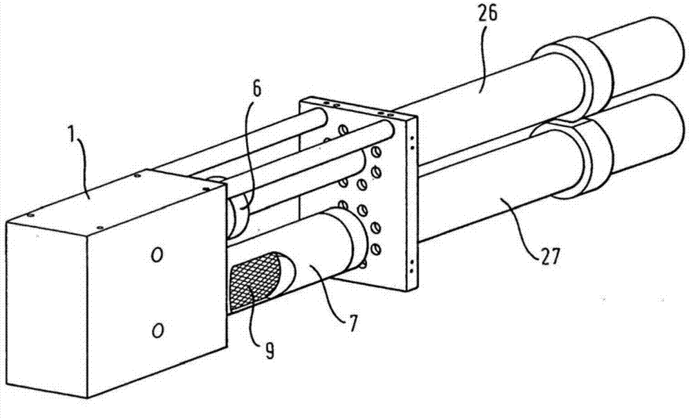 Device for filtering a fluid