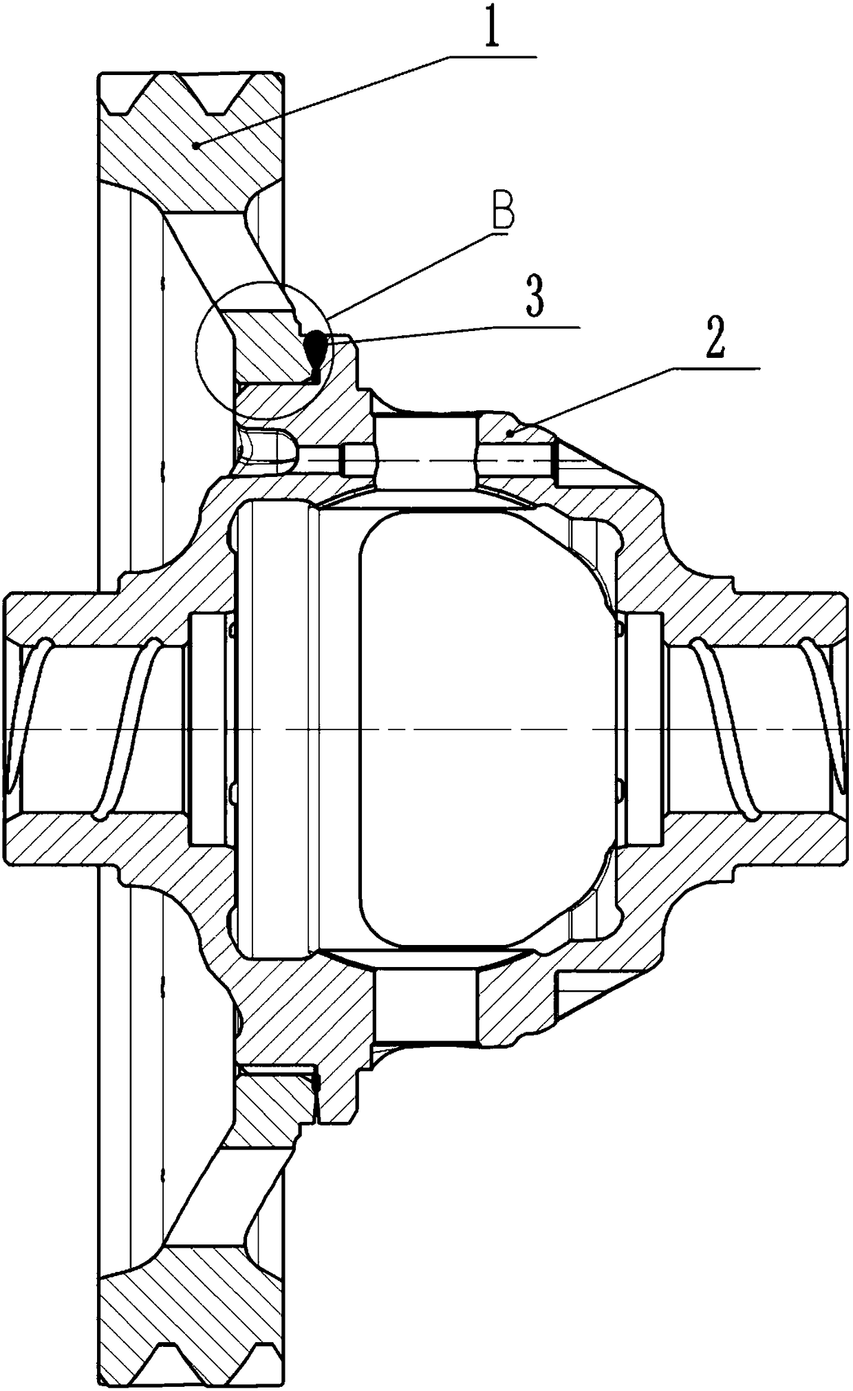 Welding technology of differential mechanism assembly