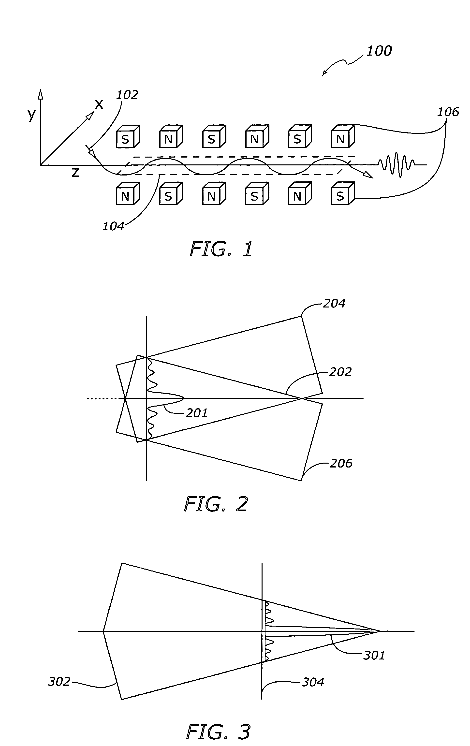 Bessel free electron laser device