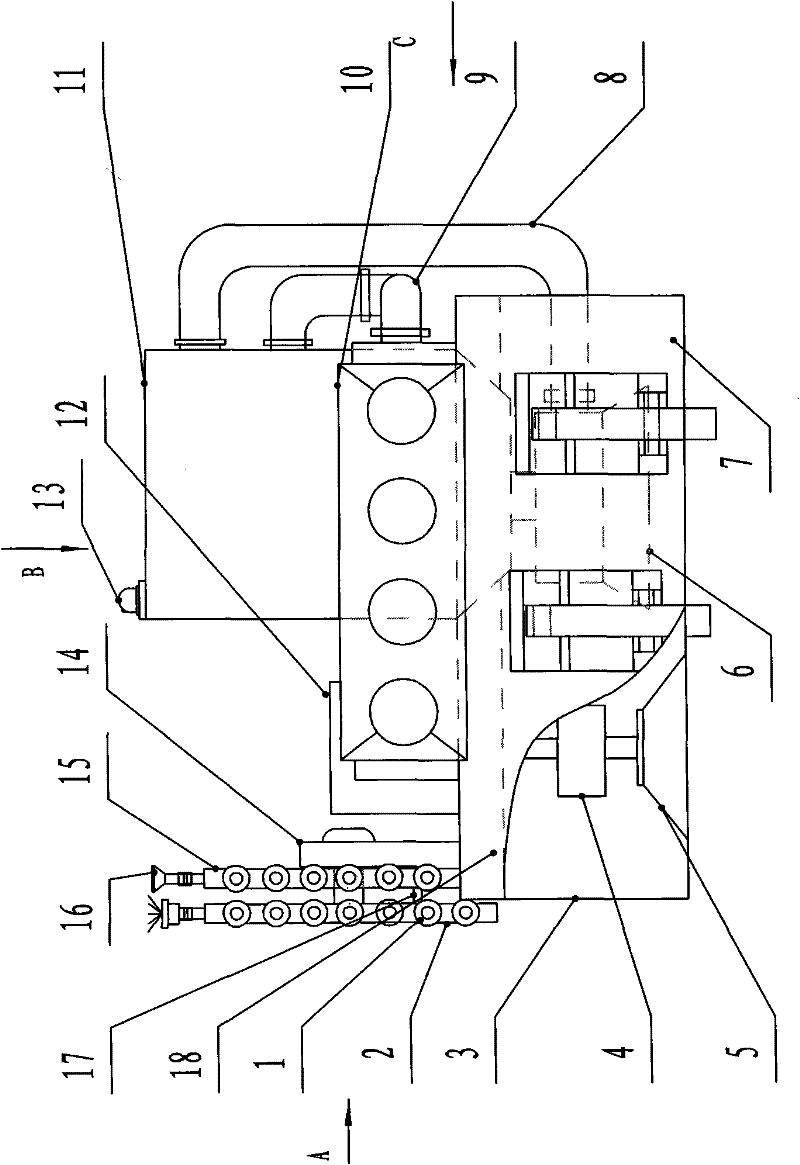 Dust-removal vehicle for sweeping tunnel